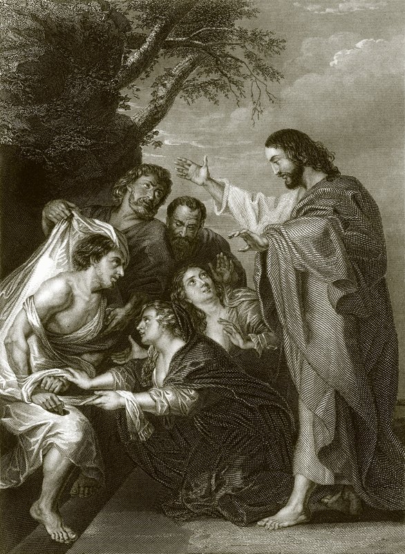 De opwekking van Lazarus door English School