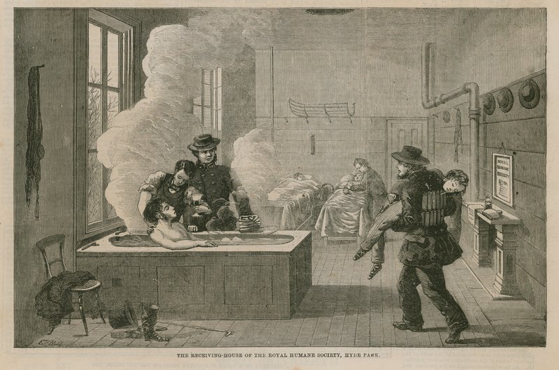 Het ontvangsthuis van de Royal Humane Society door English School