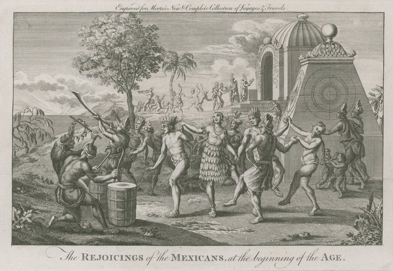 De vreugde van de Mexicanen aan het begin van het tijdperk door English School