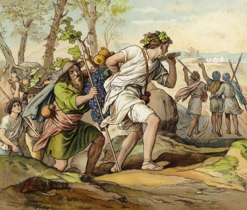 De terugkeer van Jozua en Kaleb door English School