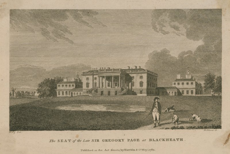 De zetel van wijlen Sir Gregory Page Turner door English School