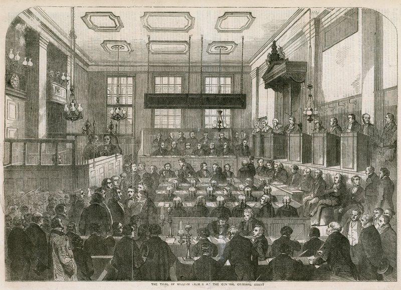 Het proces van William Palmer bij het Centraal Strafhof door English School