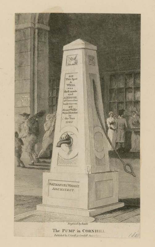 De waterpomp in Cornhill door English School