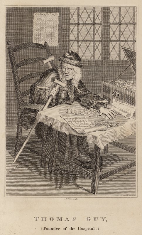 Thomas Guy, Oprichter van het Ziekenhuis door English School