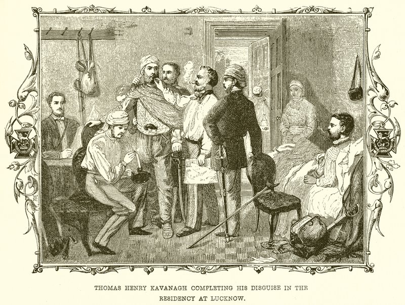 Thomas Henry Kavanagh voltooit zijn vermomming in de Residentie in Lucknow door English School