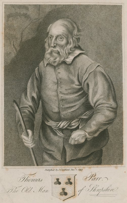 Thomas Parr, de oude man van Shropshire door English School