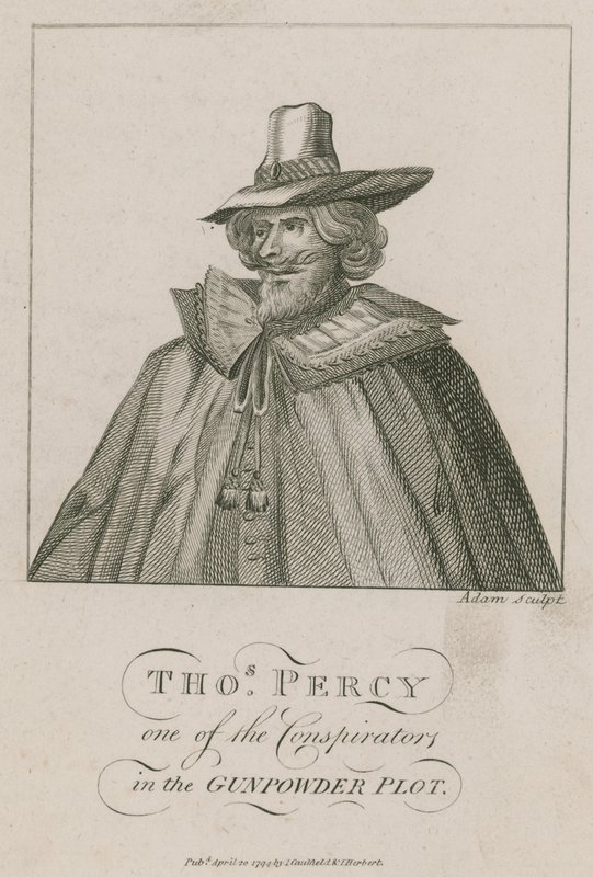 Thomas Percy, een van de samenzweerders in het Buskruitcomplot door English School