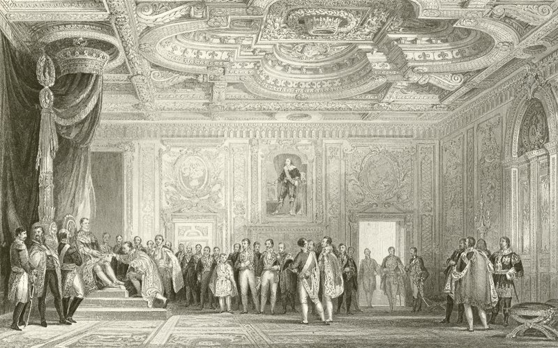Troonzaal, Fontainebleau door English School