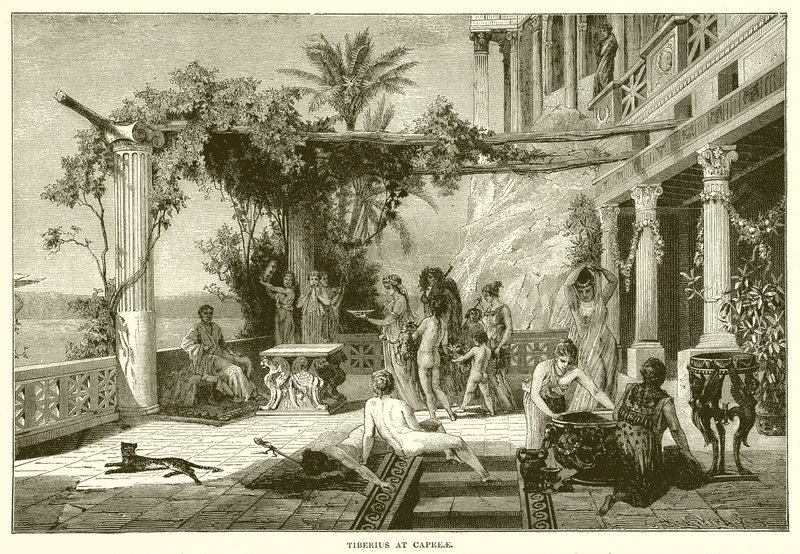 Tiberius op Capreae door English School