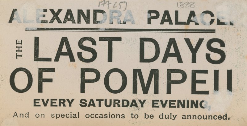 Ticket voor De Laatste Dagen van Pompeii in het Alexandra Palace door English School