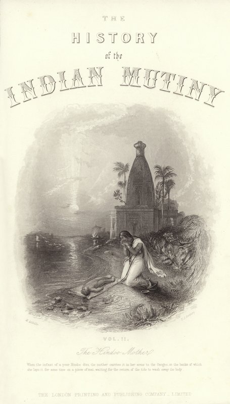 Titelpagina van The History of Indian Mutiny door English School