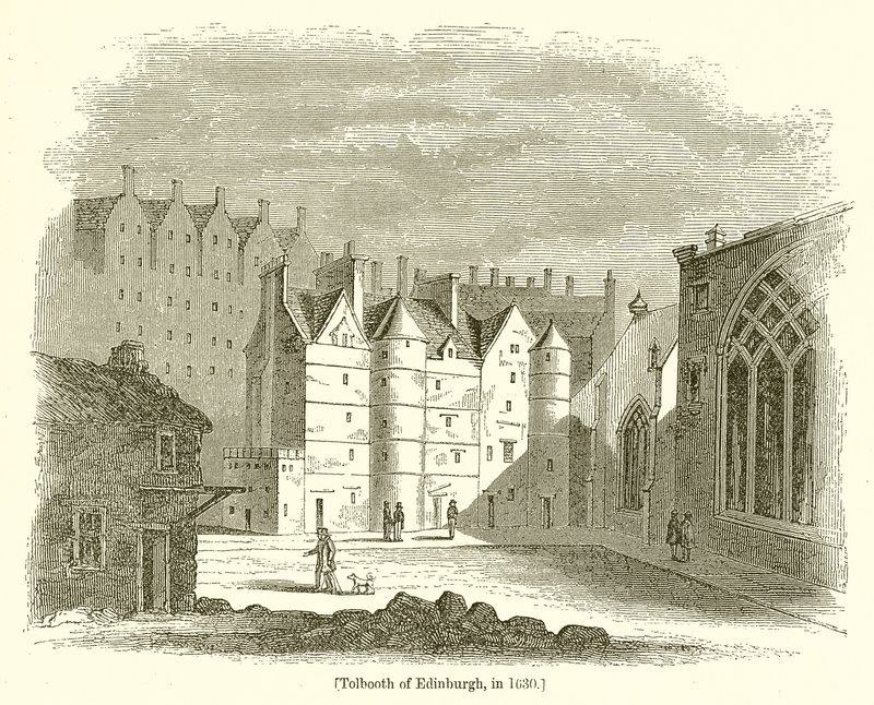 Tolbooth van Edinburgh, in 1630 door English School