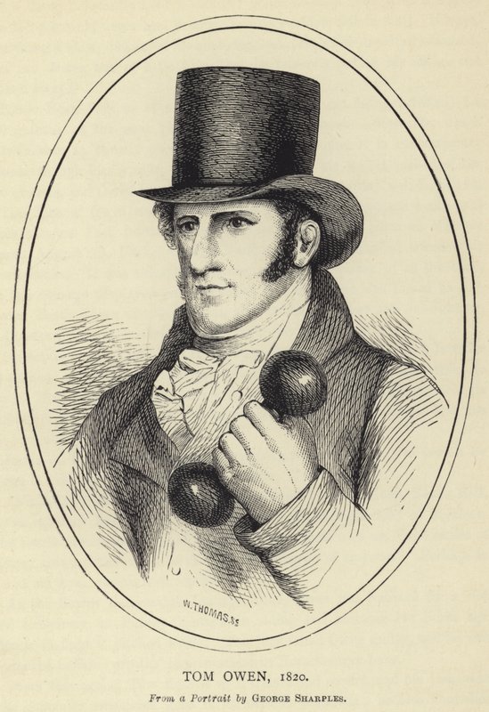 Tom Owen, 1820, naar een portret van George Sharples door English School