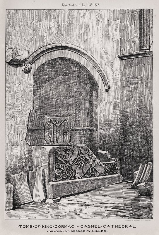Graf van koning Cormac, Cashel-kathedraal door English School