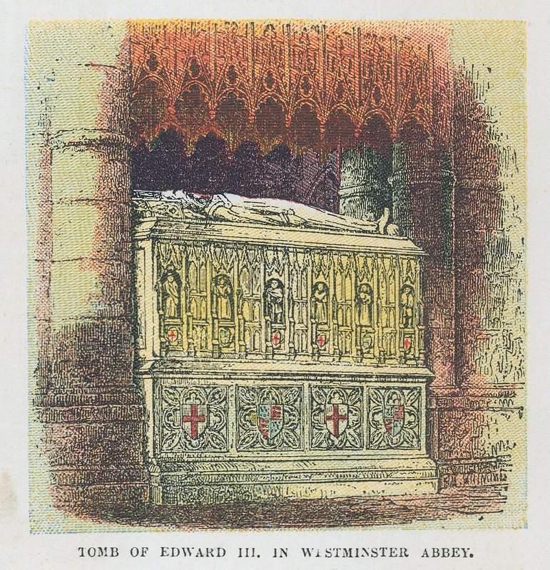 Graf van koning Edward III in Westminster Abbey door English School