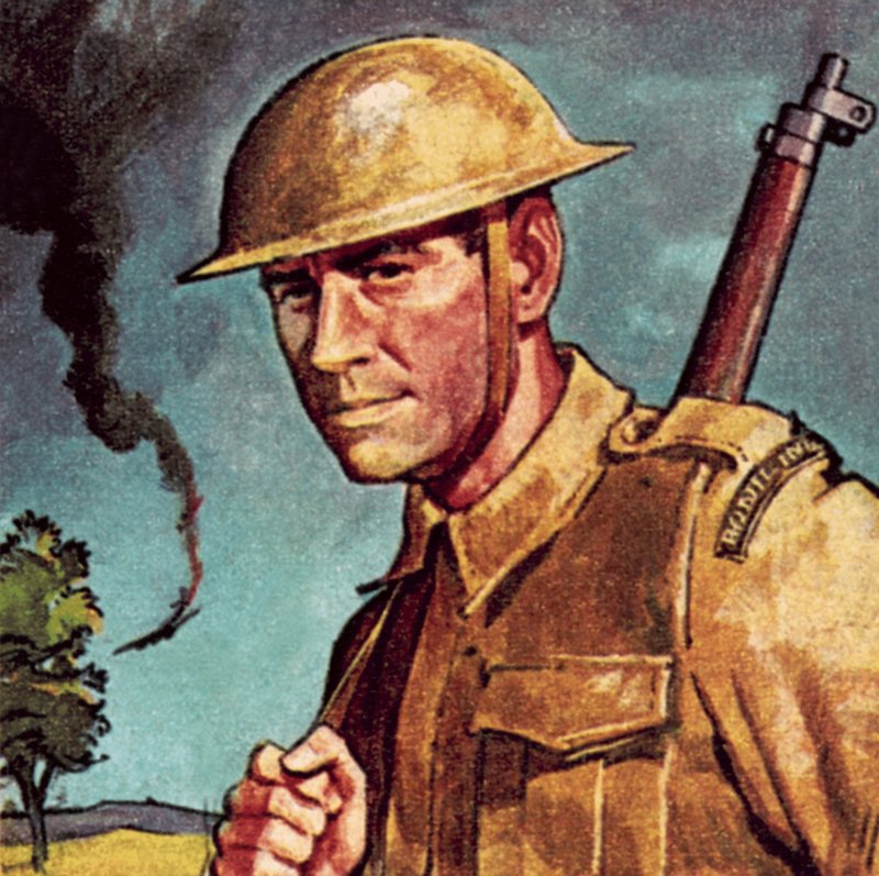 Tommy Atkins, de bijnaam voor een soldaat in het Britse leger door English School
