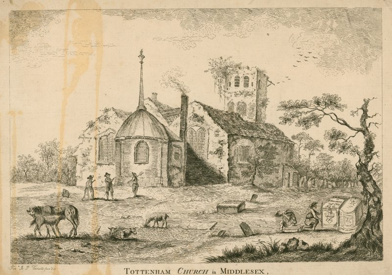 Tottenham Church, Middlesex door English School