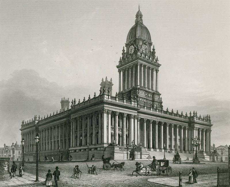 Stadhuis, Leeds door English School
