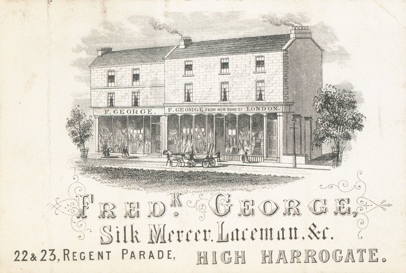Handelskaart, Frederick George, zijdehandelaar en kantverkoper door English School