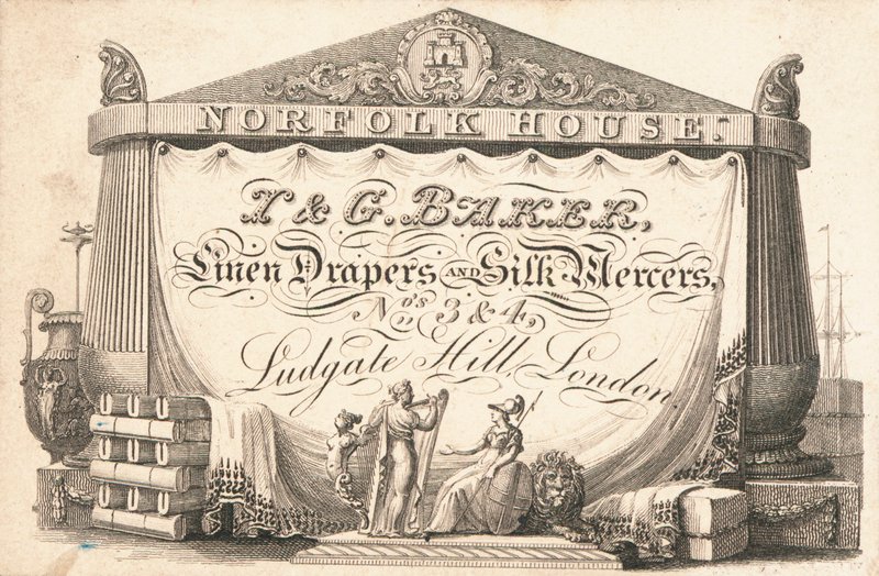 Handelskaart, T & G Baker door English School