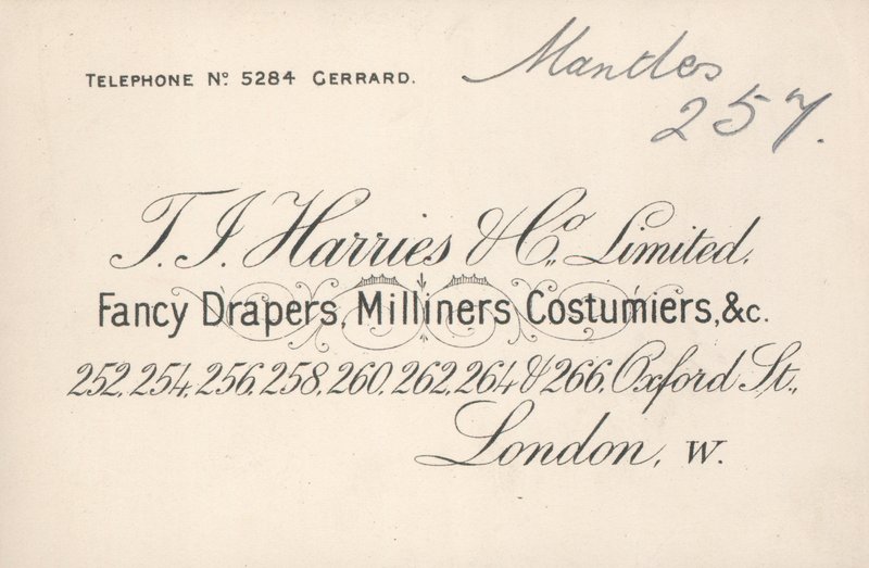 Handelskaart, T J Harries & Company Limited door English School