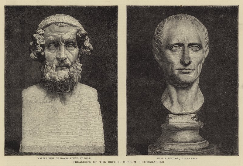 Schatten van het British Museum Gefotografeerd door English School