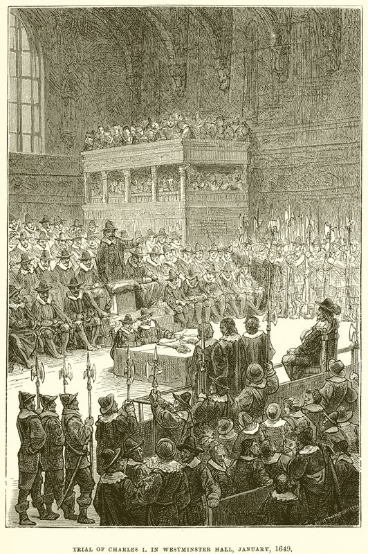 Proces van Karel I in Westminster Hall, Januari 1649 door English School
