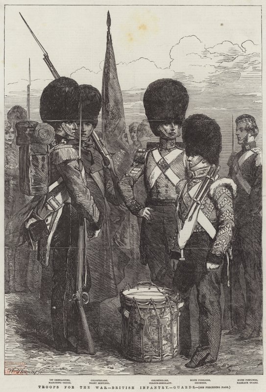 Troepen voor de Oorlog, Britse Infanterie, Garde door English School