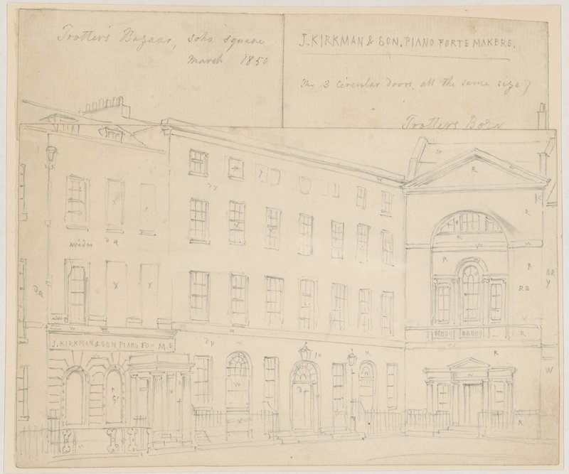 Trotters Bazaar, Soho Square door English School