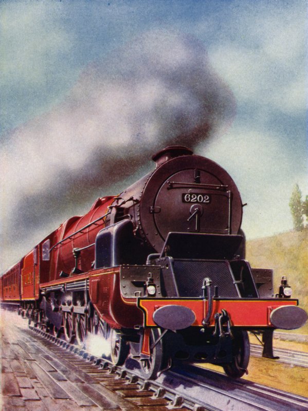 Turbine-aangedreven 4-6-2 Pacific stoomlocomotief van de London, Midland and Scottish Railway door English School