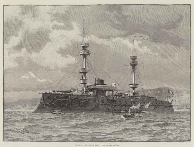 Typen van de Franse Marine, de Amiral Baudin door English School