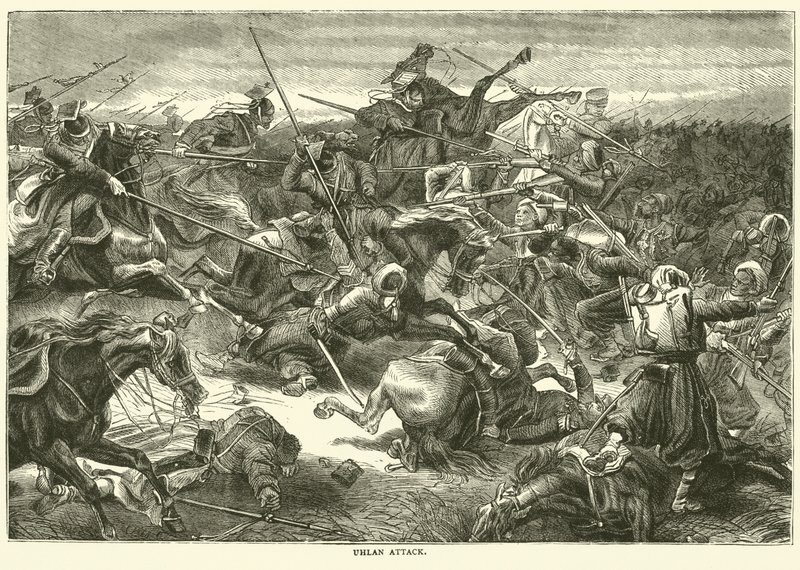 Uhlanenaanval, oktober 1870 door English School