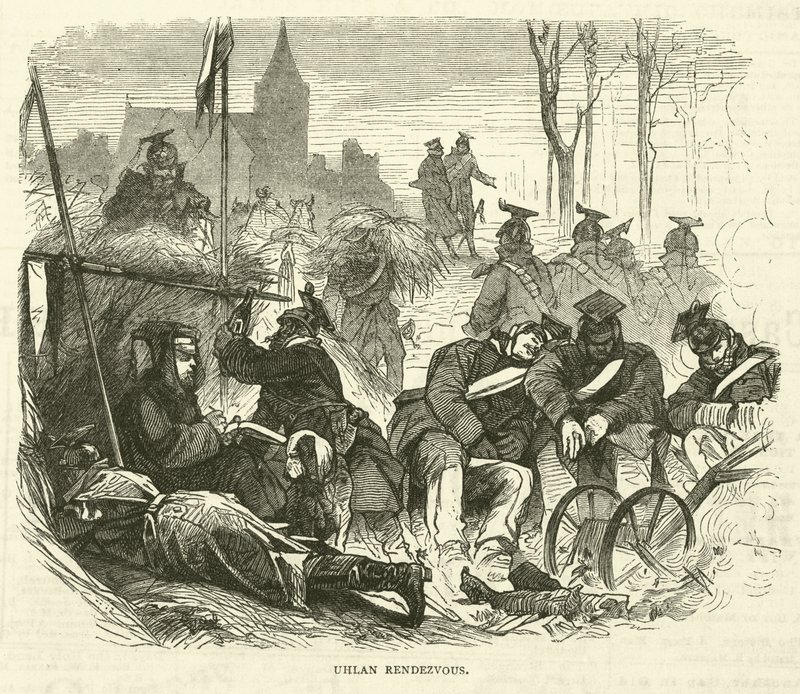 Ulanen rendez-vous, september 1870 door English School