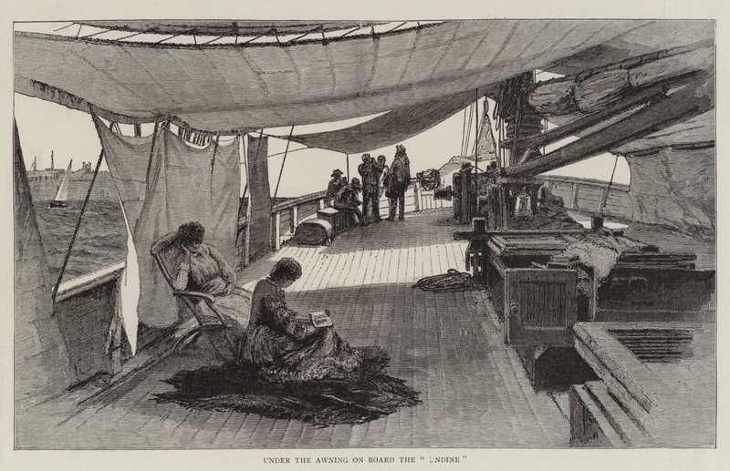 Onder de Luifel aan Boord van de "Undine" door English School