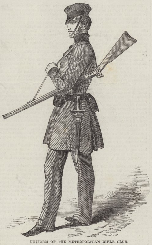 Uniform van de Metropolitan Rifle Club door English School