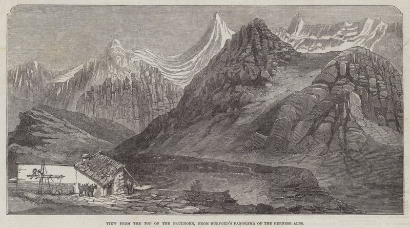 Uitzicht vanaf de top van de Faulhorn, uit Burford