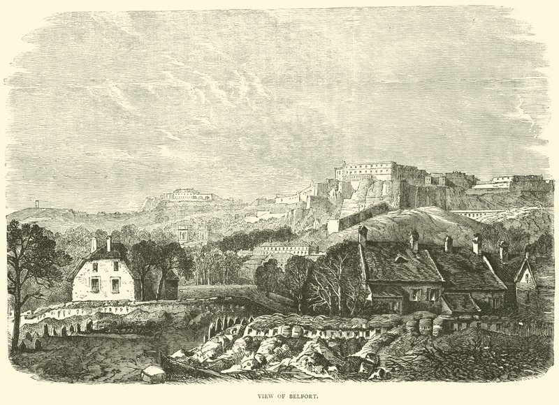 Uitzicht op Belfort, oktober 1870 door English School