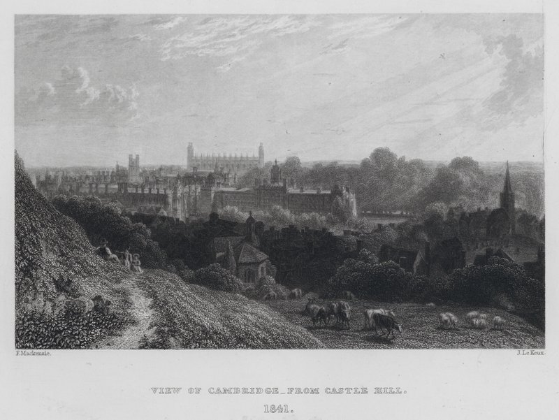 Uitzicht op Cambridge, vanaf Castle Hill door English School