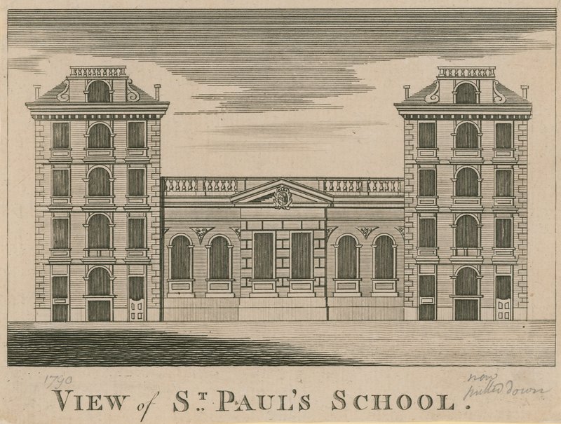 Uitzicht op St. Pauls School door English School