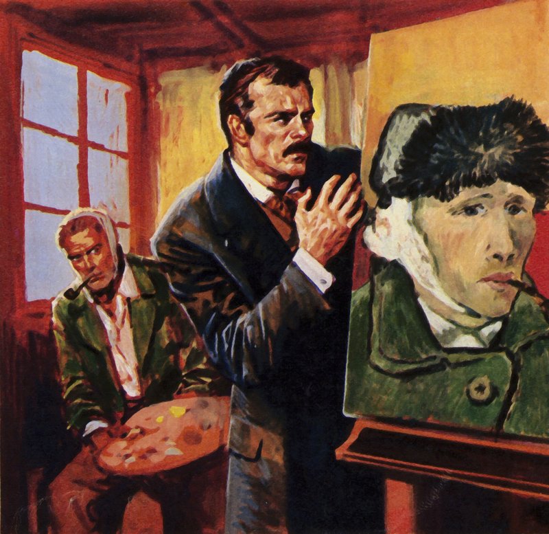 Vincent Van Gogh verwondde zijn eigen oor - en schilderde beroemd een portret van zichzelf in verbanden door English School