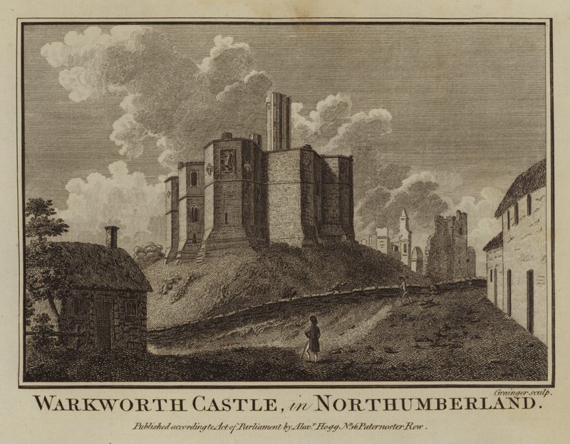 Warkworth Kasteel, in Northumberland door English School