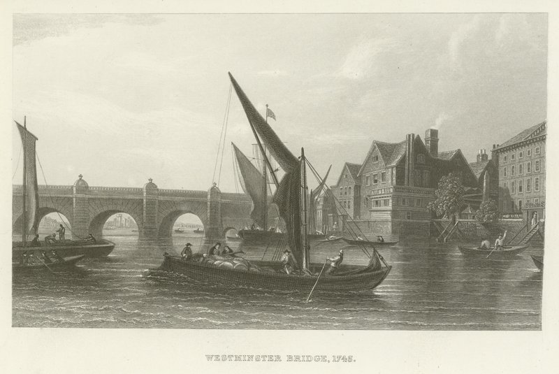 Westminster Bridge, 1745 door English School