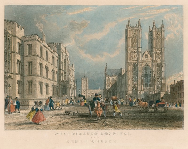 Westminster Ziekenhuis en Abdijkerk door English School