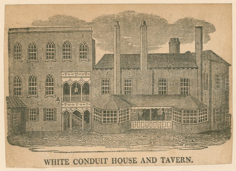 White Conduit House en Tavern, Pentonville, Londen door English School
