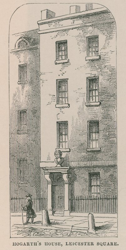 William Hogarths huis, Leicester Square door English School