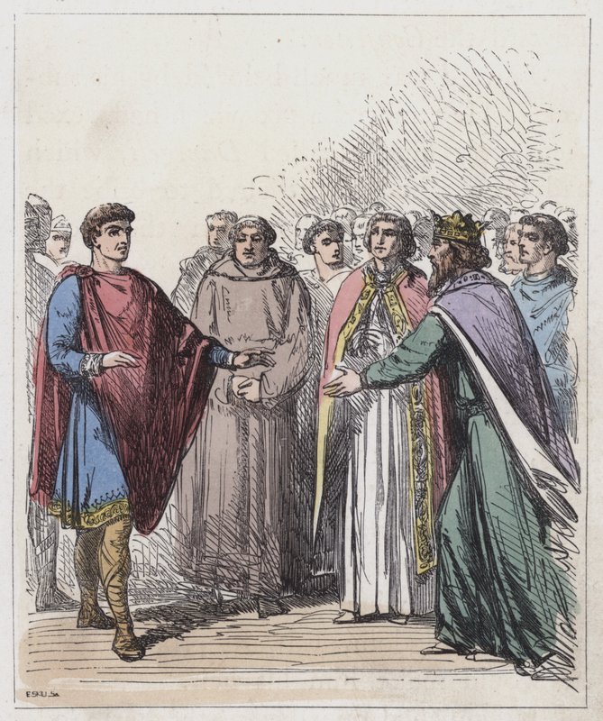 Willem van Normandië en Eduard de Belijder door English School