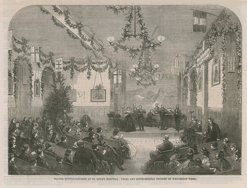 Wintervermaak in St Lukes Ziekenhuis door English School