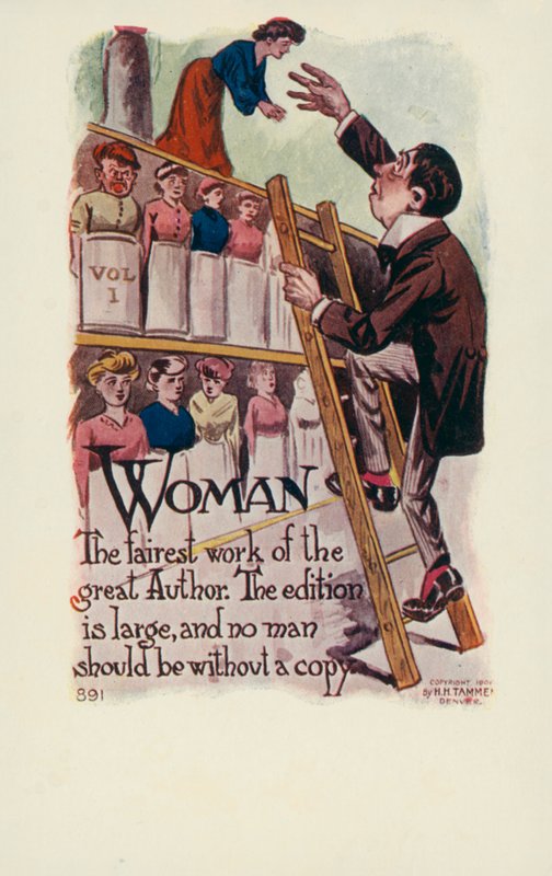 Woman - het mooiste werk van de grote schrijver (kleurenlitho) door English School