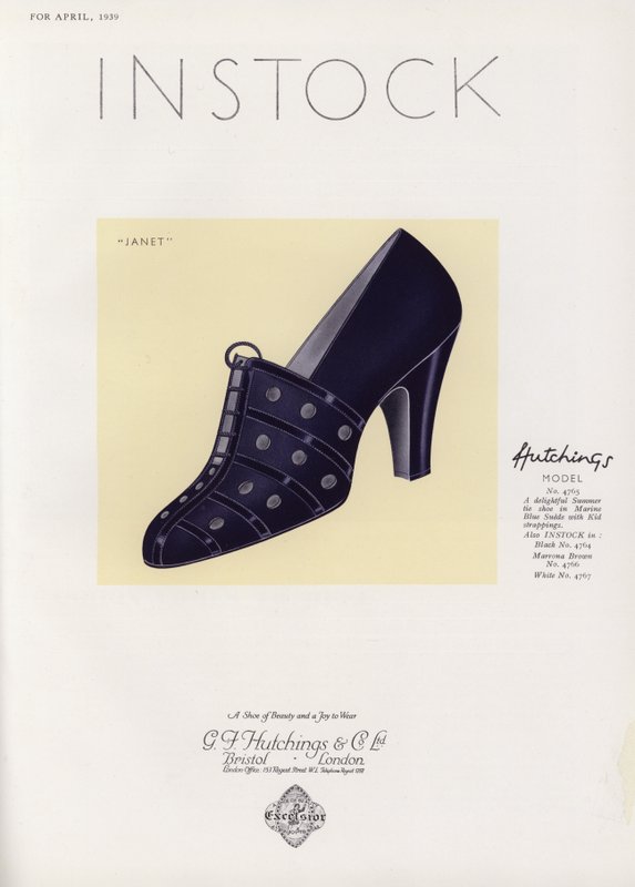 Dames schoen advertentie, 1930s door English School