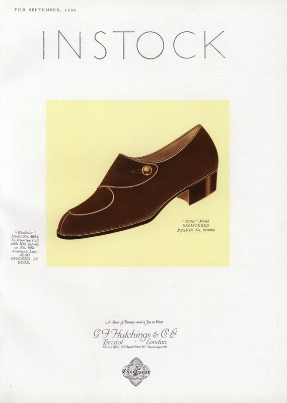 Dames schoen advertentie, 1930s door English School